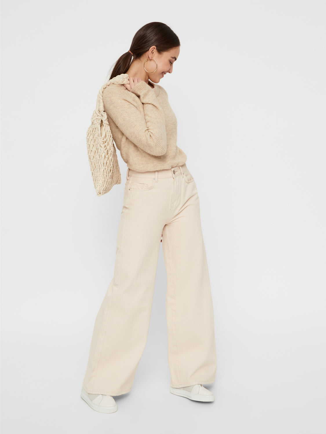PCELLEN Pullover - white pepper
